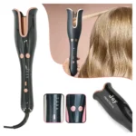 Professional Hair Curler FDJ-13503 – Black & Rose Gold, 660g, Salon-Quality Styling Tool