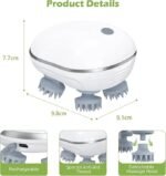 Electric Scalp Massager for Hair Growth & Stress Relief – 3 Speed Waterproof Head & Body Massage Tool for Men, Women & Pets - Image 2