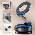 Magnetic Car Phone Mount with MagSafe, 360° Adjustable Foldable Holder, Strong Suction Cup for iPhone & Android Smartphones - Image 2