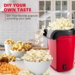 Healthy 1200W Hot Air Popcorn Maker – Oil-Free, 1.8L Quick Pop, Ready in 2-3 Minutes - Image 3