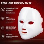 7-Color LED Red Light Facial Mask for Anti-Aging, Acne Treatment & Skin Whitening – Advanced At-Home Skin Rejuvenation & Beauty Device - Image 6
