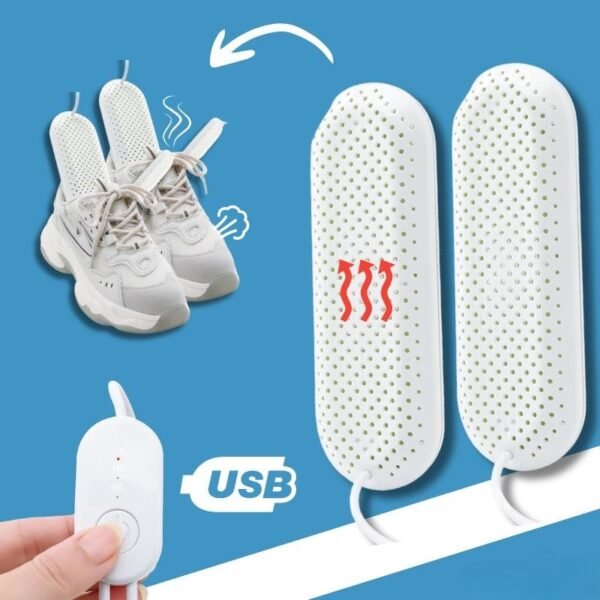 Portable Boot & Shoe Dryer with USB Power – Smart Timer, Quick Drying & Odor Control for Travel and Home