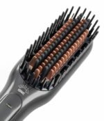 3-in-1 Professional Hair Styling Brush – Black & Rose Gold Multi-Function Hot Air Comb for Straightening, Curling & Volumizing - Image 3