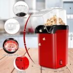Healthy 1200W Hot Air Popcorn Maker – Oil-Free, 1.8L Quick Pop, Ready in 2-3 Minutes - Image 5