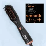 3-in-1 Professional Hair Styling Brush – Black & Rose Gold Multi-Function Hot Air Comb for Straightening, Curling & Volumizing - Image 5