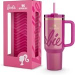 Stanley x Barbie™ Icon 40 Oz Quencher – Limited Edition Insulated Tumbler with FlowState™ Lid & Reusable Straw | Large Capacity Cold Drink Travel Mug for Home, Office & On-the-Go Hydration
