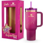 Stanley 40oz Barbie SuperStar Stainless Steel Tumbler – Vacuum Insulated with Lid & Straw