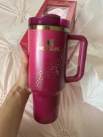 Stanley 40oz Barbie SuperStar Stainless Steel Tumbler – Vacuum Insulated with Lid & Straw - Image 5